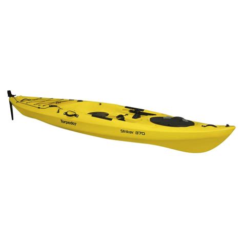 Torpedo7 Striker 370 Single Fishing Kayak With Rudder Kit V2 37m