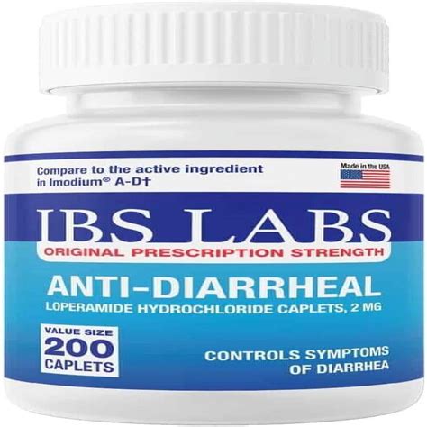 Anti Diarrheal 2 Mg 200 Caplets By Ibs Labs Usa Ebay