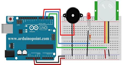 Arduino With Pir Sensor Project With Led And Buzzer Arduino Point