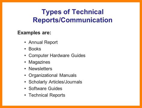 It is divided into sections which during year 1, term 1 you will be learning how to write formal english for technical communication. 10+ Technical Report Writing Examples - PDF | Examples