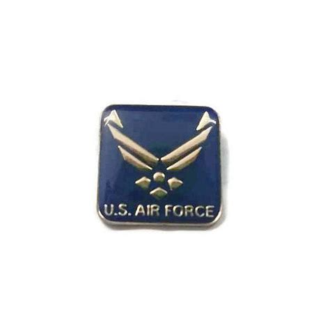 Us Air Force Enamel Pinback Lapel Pin Hat Pin Tie Tack Silver Etsy
