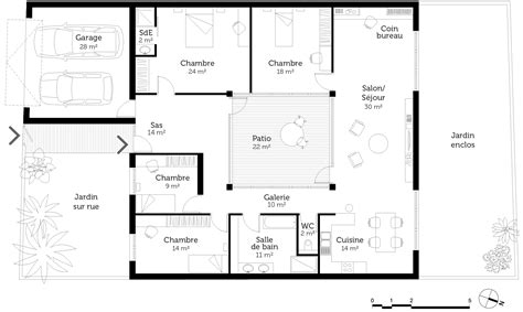 Plan Maison Plain Pied 4 Chambres ‒ Ooreka