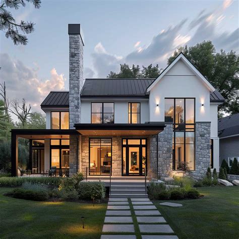 Single Story Modern Farmhouse Exterior Elements For A Chic Country