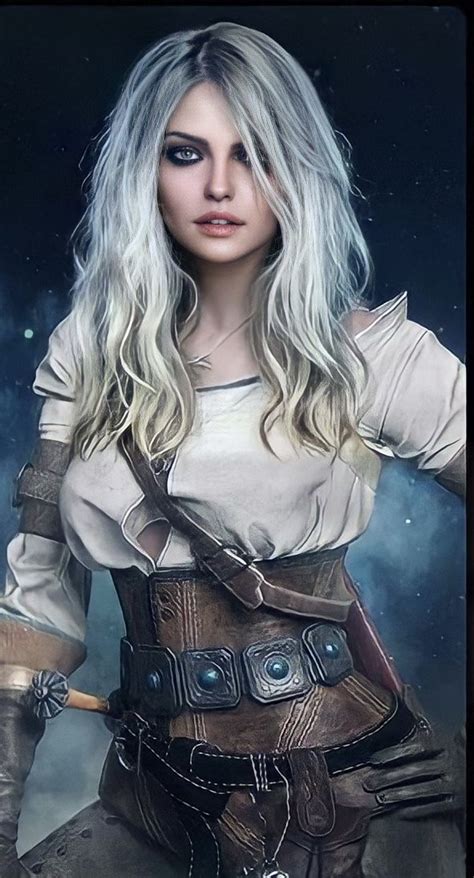 Cirilla Fiona Elen Riannon Witcher Fantasy Art Warrior Cosplay Woman Warrior Woman