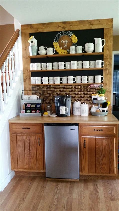 Corner Coffee Station In Kitchen Cenfesse