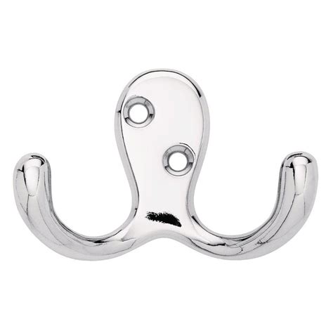 Liberty 1 1316 In Chrome Double Wall Hook B46114q Chr C5 The Home Depot