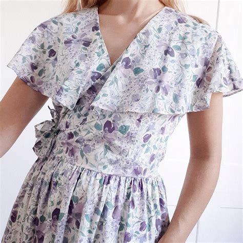 laura ashley cotton floral dress etsy