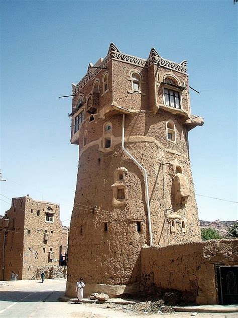 Tower House Old Walled City Of Shibam Yemen Vernacular