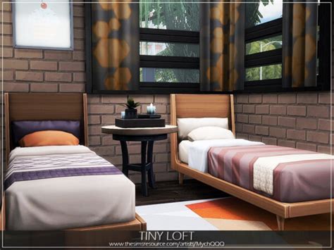 The Sims Resource Tiny Loft By Mychqqq • Sims 4 Downloads