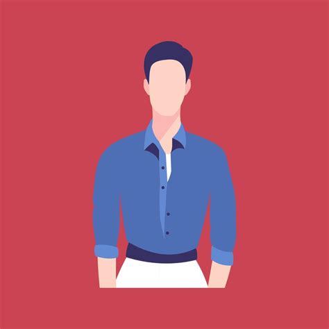 Vector Illustration In Flat Style Male Cartoon Character In A Business