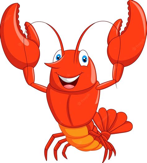 Premium Vector Cartoon Lobster Illustration