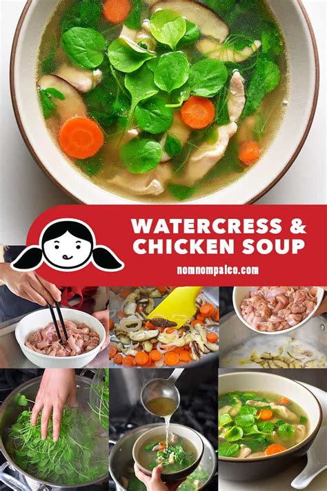 Watercress And Chicken Soup Whole30 Keto Nom Nom Paleo® Recipe
