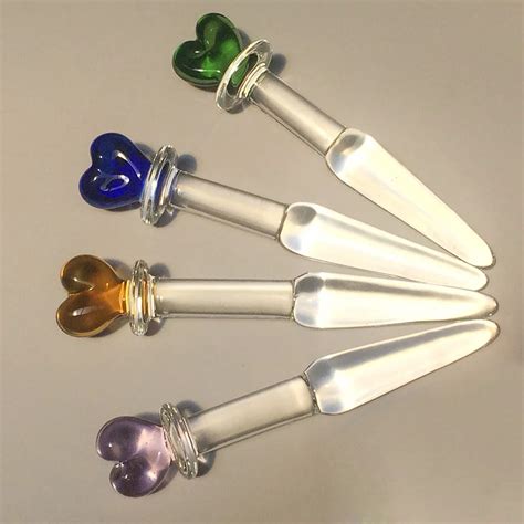 Crystal Glass Heart Shaped Anal Plug Masturbation Toy Adult Sex Products Dropshipping Anal Sex