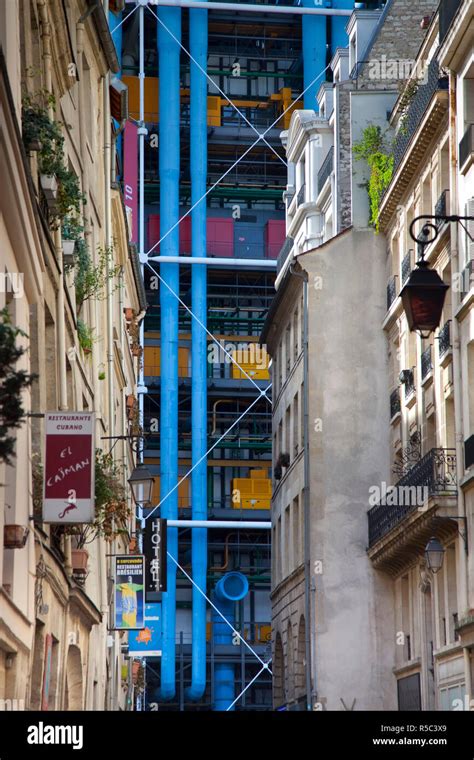 Centre Pompidou Paris Frankreich Stockfotografie Alamy