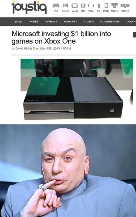 Xbox One And Dr Evil Xbox Know Your Meme