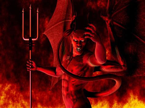Download Satan On Fire Dark Devil Wallpaper
