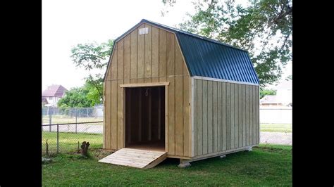 The smaller shed plan offers plenty of headroom to allow for a loft. 12x16 Barn(Gambrel) Shed 1 - Shed Plans - Stout Sheds LLC ...