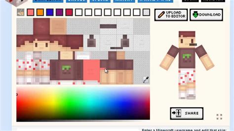 How To Make Your Very Own Minecraft Skin Super Easy Youtube