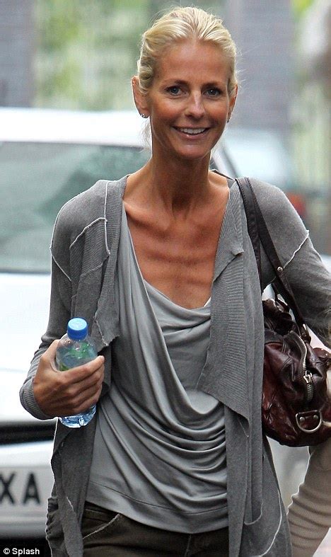 Stick Thin Ulrika Jonsson Reveals Bony Chest In Low Cut Top Daily Mail Online
