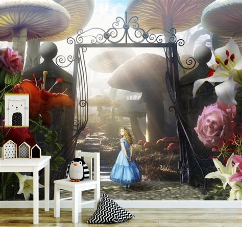 Wallpaperalice In Wonderlandnurserywall Muraladhesive Vinyldecals