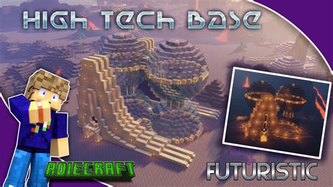 Easy Futuristic Base High Tech Minecraft Base Minecraft Futuristic