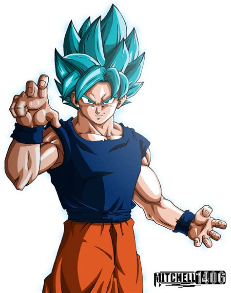 Perfected Super Saiyan Blue Goku By Mitchell1406 On Deviantart