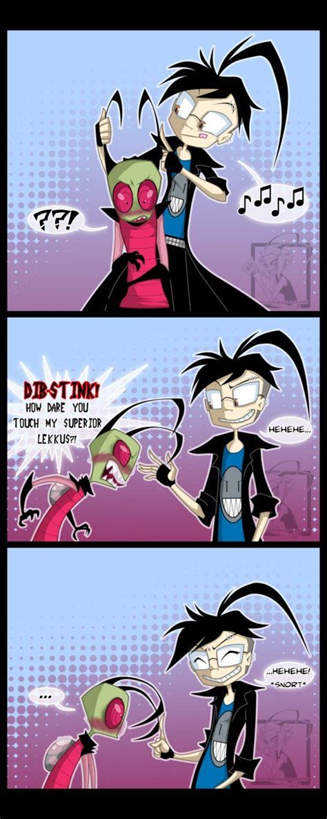 Invader Zim Lekku Touching By Shadow Of Destiny On Deviantart Invader Zim Characters