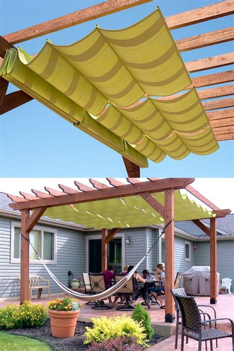 Creative Attractive Shade Structures Patio Cover Ideas Such As DIY Friendly Fabric Canopy