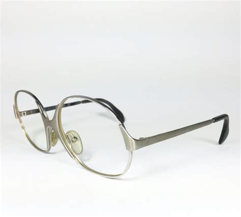 70s Vintage Eyeglasses 1970s Silver Round Glasses Nos Eyeglass Frame Deadstock Eyewear 3961