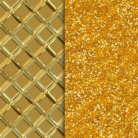 16 Gold Foil Glitter Digital Paper Design Cuts