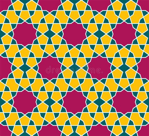 Islamic Seamless Pattern Oriental Geometric Ornaments Traditional