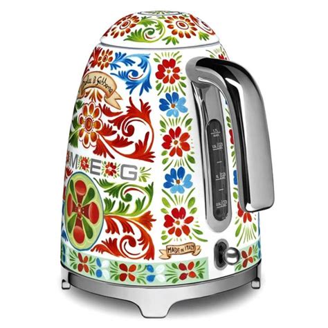 Shop Smeg Dolce And Gabbana Kettle 17 Ltr 50s Retro Style By Smeg