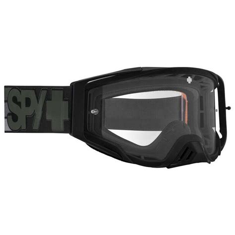 Spy Optic Foundation Mx Goggles Speedway Matte Smoke Whd Clear Lens