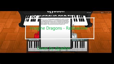 Roblox Pianoimagine Dragons Radioactivesheets In Desc Youtube