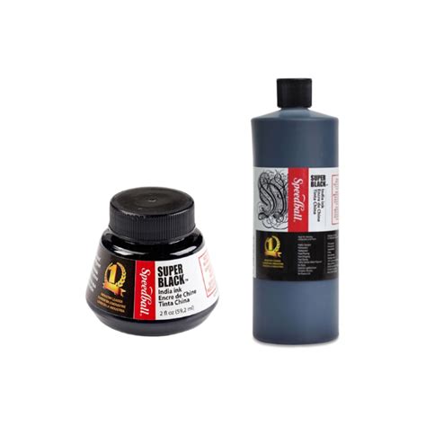 Speedball India Ink Super Black — Brush And Canvas