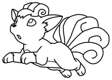 Vulpix Coloring Page By Bellatrixie White On Deviantart