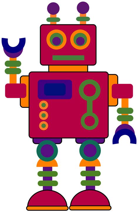 An Image Of A Robot That Is Very Colorful