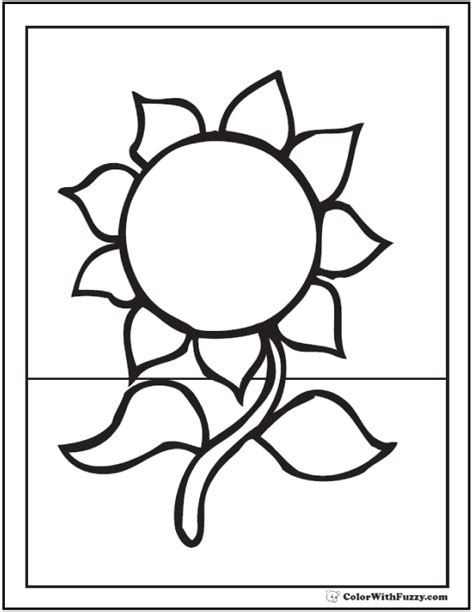 Some of the most beautiful coloring pages involve repeating the same motif throughout. Sunflower Coloring Page: 14+ PDF Printables