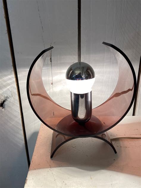 Proantic Pair Of 1970 Plexiglass Lamps