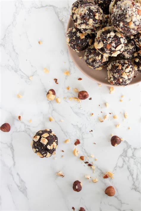 Nourishing Date Hazelnut Chocolate Energy Balls Lindsay Pleskot Rd