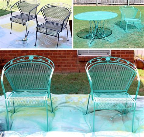 Lawn chair usa webbing chair (classic, charleston with green arms) 4.7 out of 5 stars. How To Paint Patio Furniture with Chalk Paint® | Painting patio furniture, Patio furniture ...