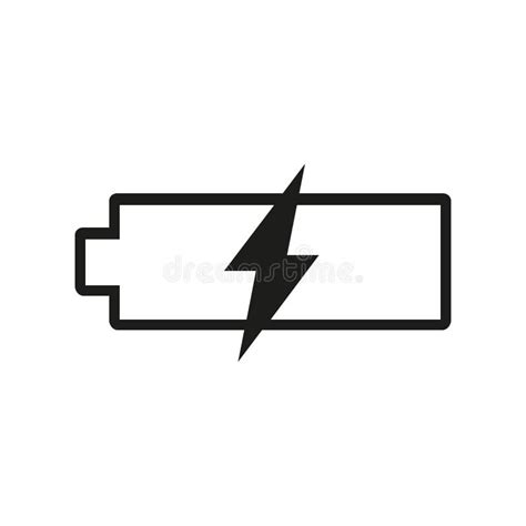 Battery Vector Icon Charge Symbol Simple Flat Design For Web Or