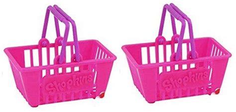 Shopkins Season 2 Pink Shopping Basket Set Of 2 Shopkins Season 2