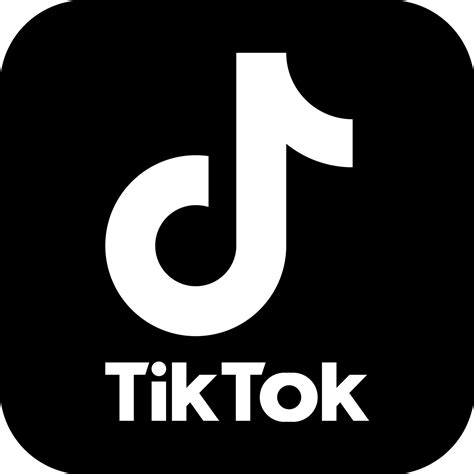 Tiktok Logo Black And White Non Transparent Background My XXX Hot Girl