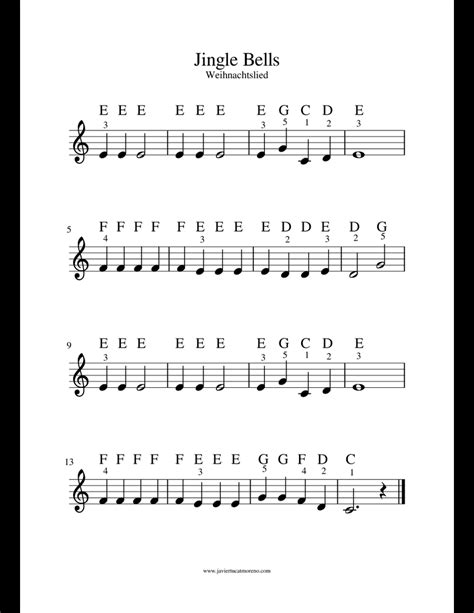 Jingle Bells Sheet Music For Piano Download Free In Pdf Or Midi