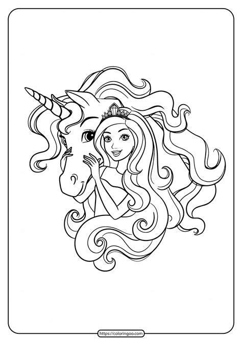 printable barbie  unicorn coloring pages unicorn coloring pages dinosaur coloring pages