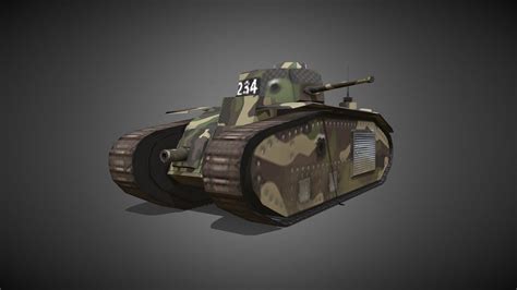 Char B1 Bis Download Free 3d Model By Maximdeduytsche E8a1fbe