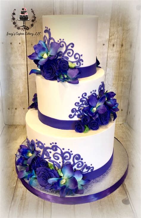 purple orchid wedding cake orchid wedding cake purple orchid wedding wedding cakes