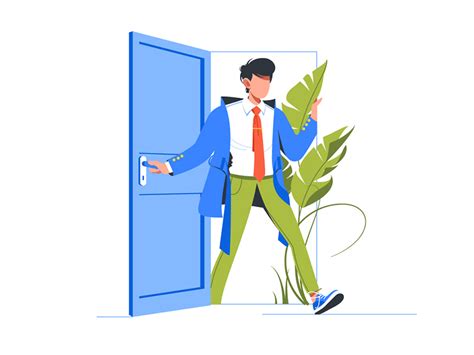 Man Come Back Home After Work Day By Kit8 On Dribbble Creative Poster