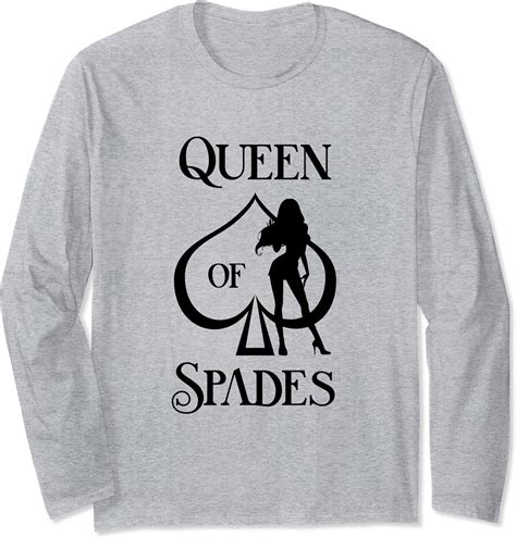 sexy queen of spades long sleeve t shirt uk fashion